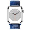 Apple Apple Watch Series8 45mm GPSモデル MP6T3J/A+MPJ33FE/A A2771【シルバーアルミニウムケース/ゲーム...