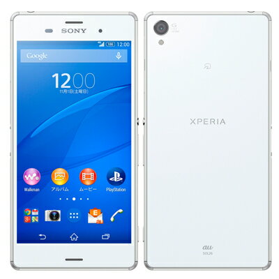 白ロム au Xperia Z3 SOL26 White[中古Cランク]【当社3ヶ月間保証】 スマホ 中古 本体 送料無料【中古】 【 中古スマホとタブレット販売のイオシス 】