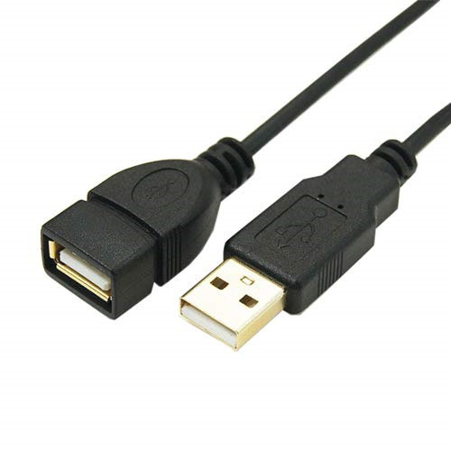 USB延長ケーブル 5m 変換名人 USB2A-AB/CA500 極細仕様 金メッキ USB2.0 Aオス-Aメス