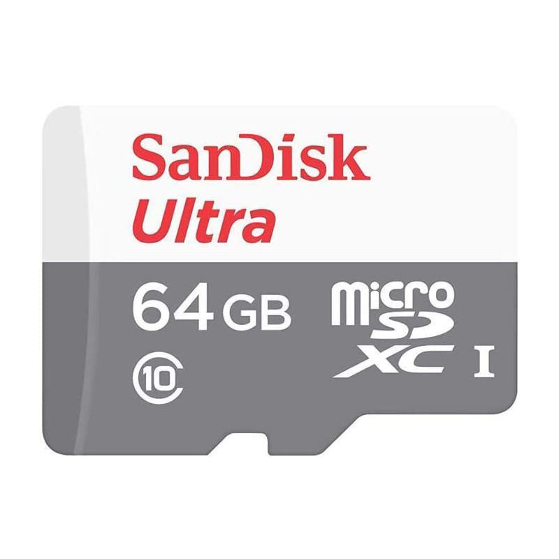 サンディスク64GB【microSDXCカードSDSQUNR-064G-GN3MN】UHS-1・Class10・R=100MB/s