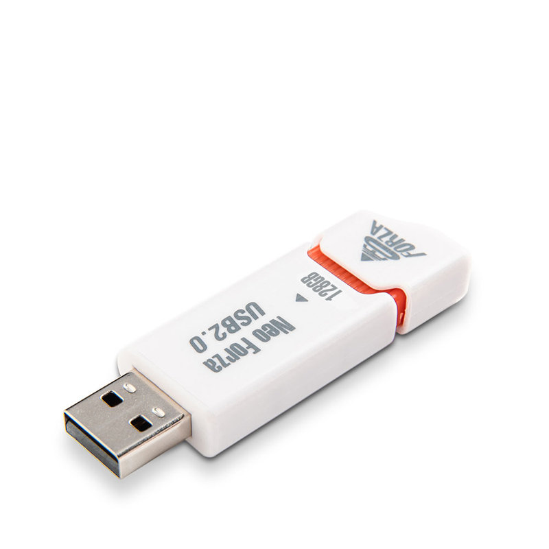 5年保証・台湾製 128GB【USBメモリNeoForza128G-WH】USB2.0対応・スライド式