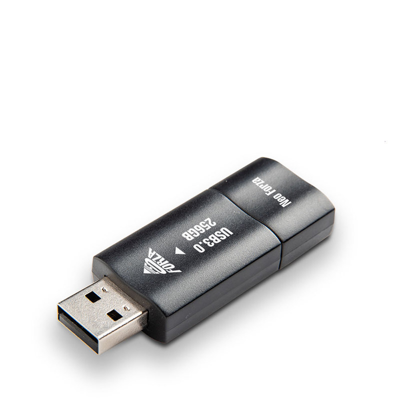 5年保証・台湾製 256GB【USB3.0メモリNeoForza256G-BK】スライド式