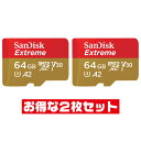 u2Zbgv microSDJ[h 64GB TfBXN SDSQXAH-064G-GN6MN UHS-I U3 A2 V30 SanDisk Extreme microSD microSDXC }CNSD