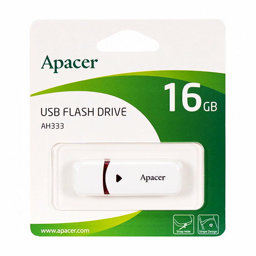 USBメモリ 16GB 5年保証 Apacer AP16GAH333W-1 キャップ式 USB2.0 USB