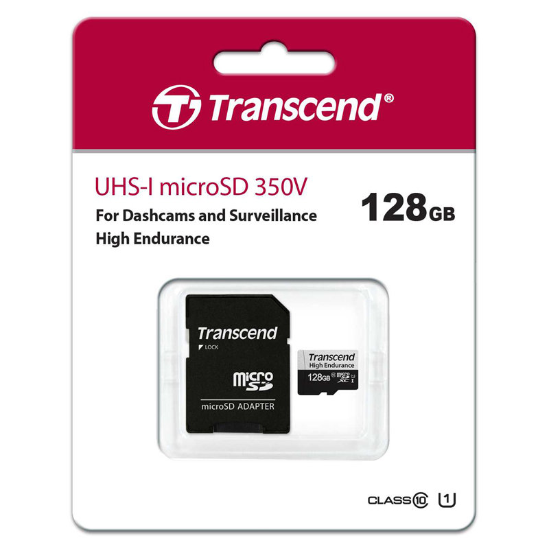 microSDカード ドライブレコーダー対応高耐久 128GB トランセンド TS128GUSD350V UHS-I U1 マイクロSD