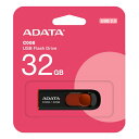 USBメモリ 32GB 5年保証 A-DATA USB2.0 スライド式 AC008-32G-RKD USB 黒(2)