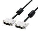 【中古】特価 メーカー製ディスプレイケーブル DVIシングルリンク (デジタル) DVI-D 24ピン オス-DVI-D 24ピン オスブラック ディスプレイを...