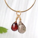 スモーキークォーツ ガーネット チャーム ペンダントトップ ペンダントヘッド ( アクセサリー 誕生日 誕生石 女性 レディース ギフト ペンダント ネックレス ネックレストップ かわいい 可愛い 結婚式 お呼ばれ 天然石 夏のおしゃれ 華奢 ちゃーむ スモーキークオーツ)