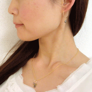 ラブラドライト フープピアス 14金張り K14GF (アクセサリー アクセ 誕生日 プレゼント 彼女 女性 レディース 女の子 ギフト かわいい 可愛い 結婚式 パーティー ループピアス 夏のおしゃれ 涙型 華奢 プレゼント 喜ばれる 贈り物 記念日 通販 楽天)の商品画像 3