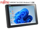 【中古】Windowsタブレット メモリ 4GB SSD 64GB 10.1型 富士通 Arrows Tab Q508 WiFi Bluetooth Webカメラ 中古タブレット 中古パソコン タブレットPC Tablet Windows11 Pro