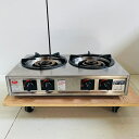 【中古】ガステーブルコンロ M-222C マルゼン 2022年 13A 都市ガス 卓上タイプ 引取限定 【現状渡し】【見学 札幌】【動産王】