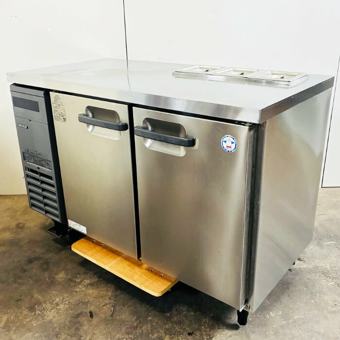 中古｜テーブル形冷蔵庫 LCC-120RM-F(改) フクシマガリレイ 2020年 ホテルパン センターピラーレス｜動..
