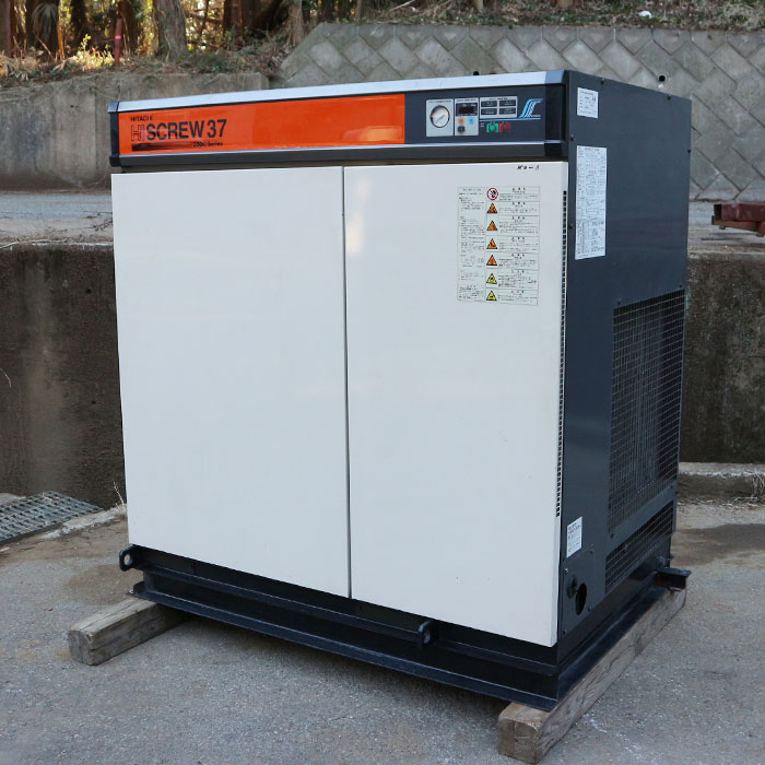 【中古】 コンプレッサー OSP-37S5A1 HITACHI 日立 2002年 50Hz 東日本専用 現状渡し【動産王】千葉 ☆送料無料