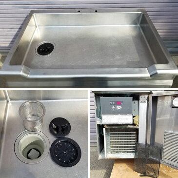 【送料無料】 舟形シンク付きテーブル形冷蔵庫 RNC-40RM7-SW 福島工業 2005年 中古 お客様荷下ろし 【見学 札幌】