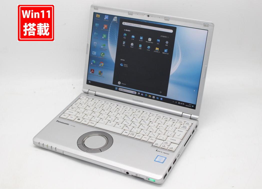 中古良品 フルHD対応WUXGA 12.1インチ Panasonic Let's note CF-SZ6Z16VS Windows11 七世代Core i7-7600u 16GB 爆速512GB-SSD カメラ 無線 Office付き Win11【中古ノートパソコン 中古パソコン 中古PC】送料無料 あす楽対応 即日発送(Windows10も対応可能 Win10)