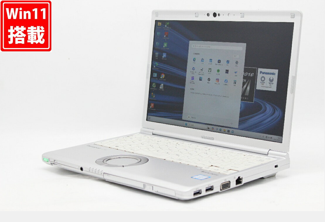充放電27回 中古 フルHD対応WUXGA 12.1インチ Panasonic Let's note CF-SV8RDAVS Windows11 高性能 第8世代Core i5-8365u 8GB 爆速256GB-SSD カメラ リカバリ Office付き Win11【中古ノートパソコン 中古PC】送料無料 あす楽対応 即日発送（Windows10も対応可能 Win10）