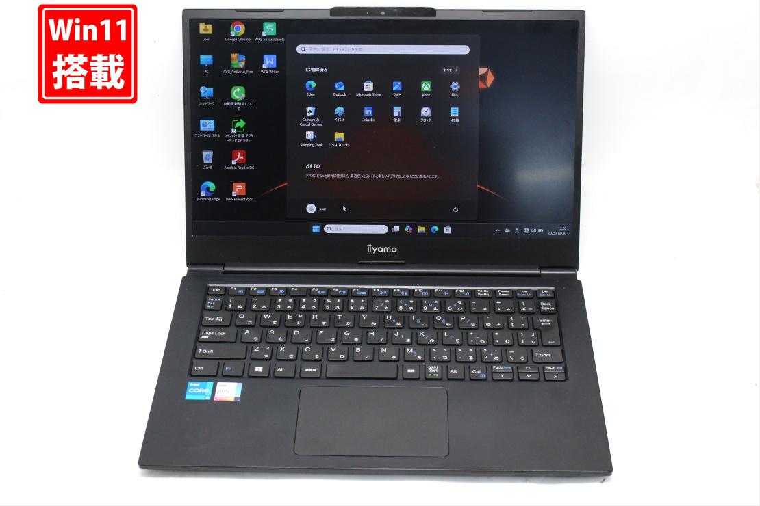 中古良品 フルHD 13.3インチ MOUSE iiyama L140MU Windows11 卓越性能 第11世代Core i5-1135G7 16GB 爆速NVMe式512GB-SSD カメラ 無線Wi-Fi6 Office付き Win11【中古ノートパソコン 中古パソコン 中古PC】送料無料 あす楽対応 即日発送（Windows10も対応可能 Win10）