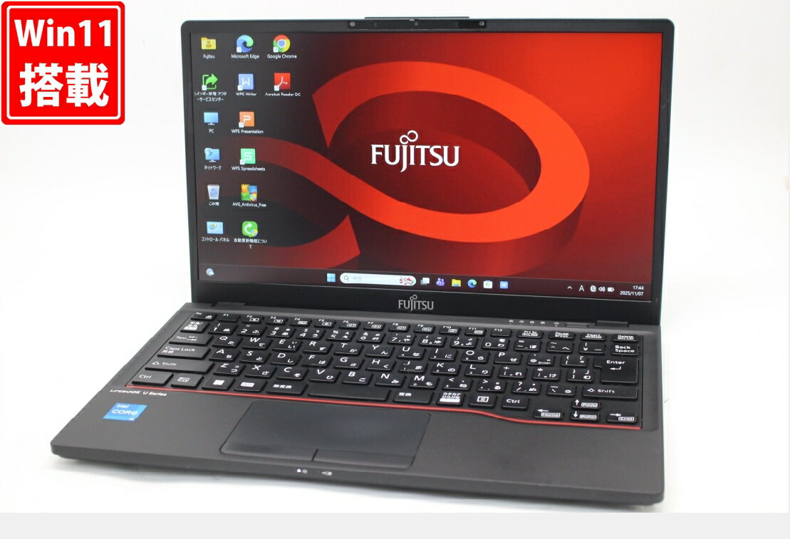 中古訳有 フルHD 13.3インチ Fujitsu LIFEBOOK U6313M Windows11 10コア 卓越性能 第13世代Core i5-1345U 16GB 爆速NVMe式256GB-SSD カメラ 無線Wi-Fi6 Office付き Win11【中古ノートパソコン 中古パソコン 中古PC】送料無料 あす楽対応 即日発送