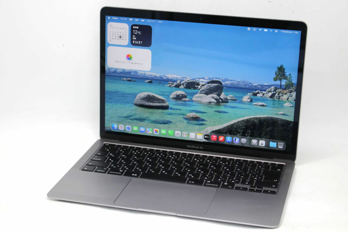 中古 2K対応 /13.3インチ /Apple MacBook Air A2337 (2020年式) グレー/ macOS 26 Tahoe /卓越性能Apple-M1/ メモリ-16GB /爆速NVMe式512GB-SSD /カメラ 無線 リカバリ 【中古ノートパソコン 中古パソコン 中古PC】送料無料 あす楽対応 即日発送