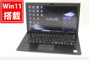 送料無料 あす楽対応 即日発送 中古 フルHD 13.3インチ SONY VAIO VJPG11C11N Windows11 高性能 八世代Core i5-8250U 8GB 爆速256GB-SSD カメラ 無線 Office付 Win11【ノートパソコン 中古パソコン 中古PC】（Windows10も対応可能 Win10）