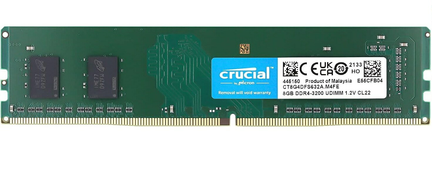 Crucial デスクトップPC用メモリ PC4-25600(DDR4-3200) 8GB DIMM CT8G4DFS632A