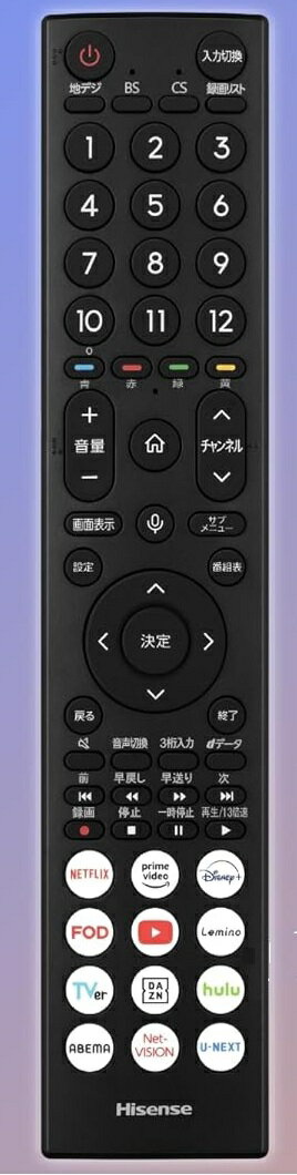 純正新品 Hisense ハイセンス 音声テレビリモコン ERF3C46H 液晶テレビ24A48N 32A48N 40A48N 32E45N 40E45N 40A4N 40E4N 24A4N 32A4Nなど対応