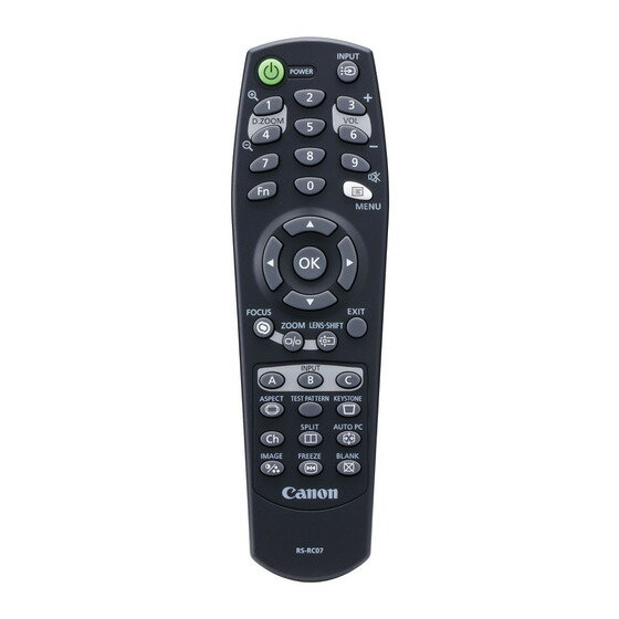 乐天商城 - 純正新品 キャノン Canon プロジェクター用リモコン RS-RC07