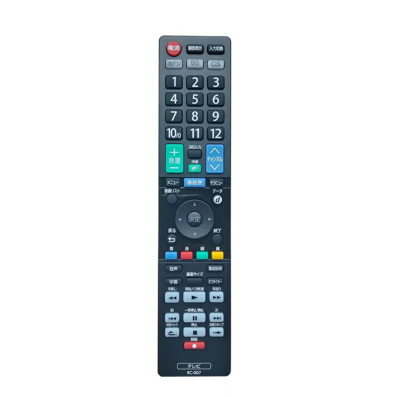乐天商城 - 純正新品 ドウシシャ RC-007 329487 テレビリモコン