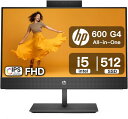 HP ProOne 600 G4 AIO 高性能 多機能一体型PC - 21.5インチIPS 第8世代Core-i5 16GB DDR4 512GB SSD 1080p FHD 昇降式カメラ搭載 Windows 11 Pro WPS Office付き