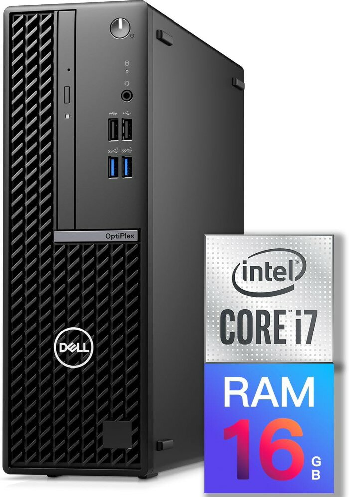 Dell OptiPlex 7080 高性能ビジネスデスクトップ 第10世代 Intel Core i7-10700（最大@4.8Ghz）, 16GB RAM, 512GB SSD, Windows 11 Pro, WPS Office搭載/5.8Ghz WiFi Bluetooth/光学ドライブ（DVD）/4Kディスプレイ対応(再生中古品)