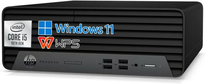 HP ProDesk 400 G7 SFF ǥȥåPC 10 Intel Core i5-10500, 16GB DDR4, 512GB SSD/Windows11/KINGSOFT WPS Office/5.8Ghz WiFiBluetooth/إɥ饤֡DVD/4Kǥץ쥤б()