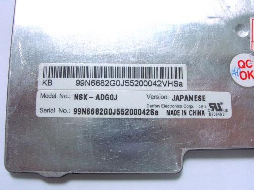 Lenovo:�Ρ��ȥѥ����� �� �����ܡ��� ���� NSK-ADG0J ��