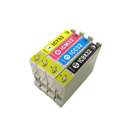 〔INK-E2〕【定型外発送】 【送料無料】 EPSON 互換インク IC32 4色セット 〔対応機種〕 PM-A700 / PM-A750 / PM-A850