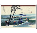 【送料無料】 浮世絵シール 4008 葛飾北斎 - 駿州江尻 245mm x 166mm U245S-4008