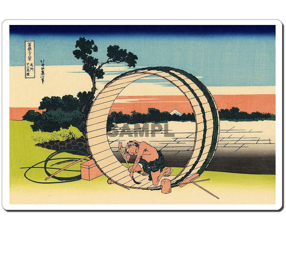 浮世絵マウスパッド　4023 葛飾北斎 - 尾州不二見原