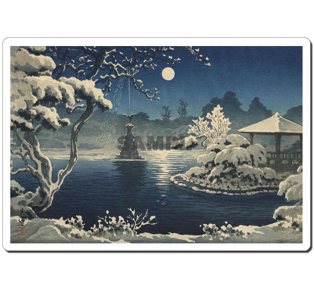 浮世絵マウスパッド　14014 土屋光逸 - 日比谷の月