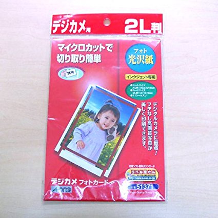 乐天商城 - 【送料無料クリックポスト発送】エーワン 51371 デジカメフォトカード フォト光沢紙 2L判