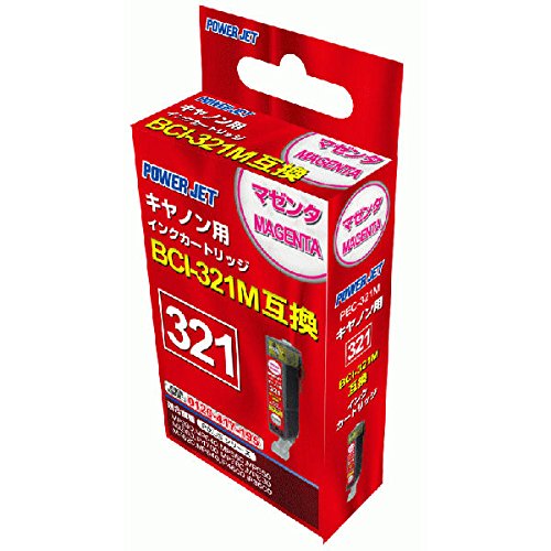 乐天商城 - 【送料無料】定形外発送 Canon BCI-321M用互換インクカートリッジ　マゼンタ PEC-321M