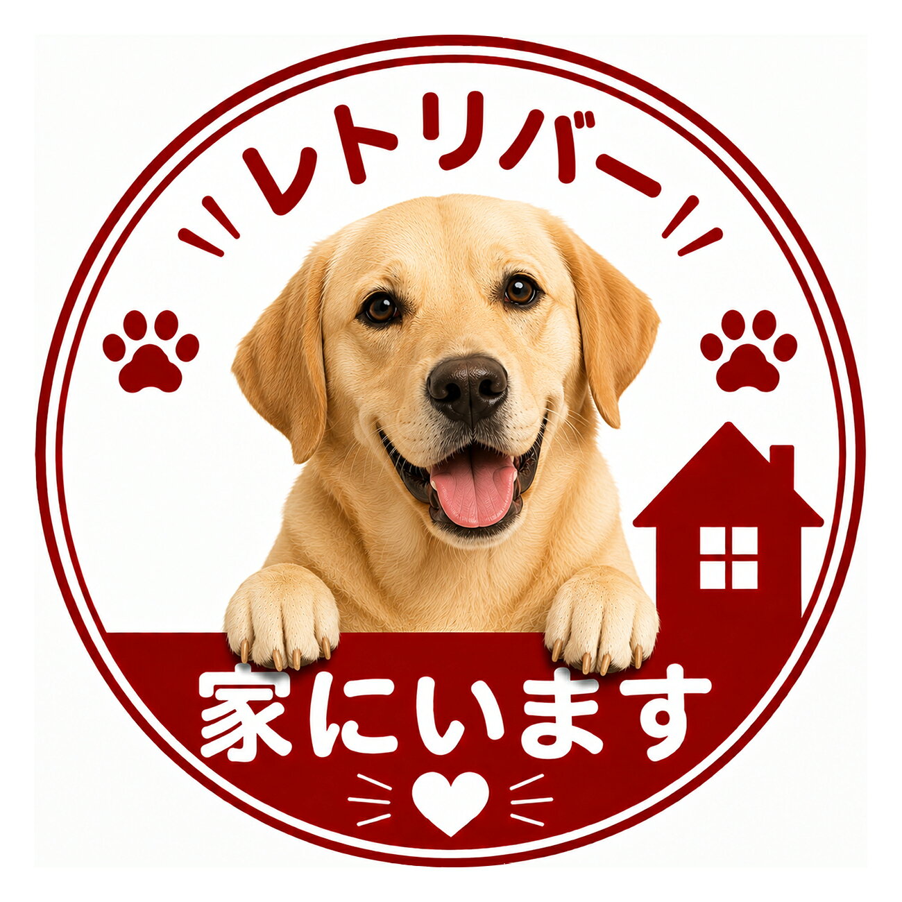 ・こちらの商品は全国送料無料にて発送いたします。 ・日本郵便のクリックポストでの発送となり3日~4日程でお届けの予定です。 ・玄関、門扉、門柱、インターホン、ポストなどに貼ってご使用いただけます。 ・材質は、塩ビシールにラミネート加工しています。 ・大きさは、1枚約 12cm x12cm ・【使用方法】ステッカーを台紙からはがし、お好きなところにお貼り下さい。貼る前には、表面の埃や水などをきれいにしてください。 ・材質は、塩ビシールにラミネート加工しています ・特に直射日光や風雨等に晒される場所では、長期にわたるご使用により印刷部が退色したりステッカーが変色する可能性がありますので、 定期的な取替えをおすすめします。 ・溶剤類(アセトン・シンナー・ベンジン等)は表面を傷めますので使用しないでください。 ・強粘着糊を使用していますので、はがす際に被着体を傷めるおそれがあります。 ・被着体によっては接着しにくい場合があります(皮革・複雑な曲面・凹凸面など)。 【貼れる素材・貼れない素材・適さない場所】 貼れる素材：ガラス・金属・プラスチックなどのつるつるした面には貼ることができます。 貼れない素材：木材やザラザラの壁紙、スポンジやコンクリートなど凹凸のある場所には貼ることが困難です。 ※一度貼り付けたものは再度貼り直しが出来ません。 ※ステッカーを剥がす場合、貼る素材によって塗装等がはがれてしまう事がありますのでご注意ください。下地に対しての保証はございません。 ※モニター等の環境によって色が違って見える場合があります。