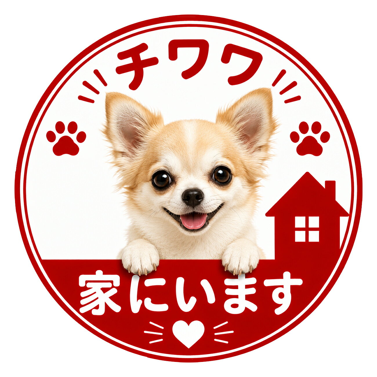 ・こちらの商品は全国送料無料にて発送いたします。 ・日本郵便のクリックポストでの発送となり3日~4日程でお届けの予定です。 ・玄関、門扉、門柱、インターホン、ポストなどに貼ってご使用いただけます。 ・材質は、塩ビシールにラミネート加工しています。 ・大きさは、1枚約 12cm x12cm ・【使用方法】ステッカーを台紙からはがし、お好きなところにお貼り下さい。貼る前には、表面の埃や水などをきれいにしてください。 ・材質は、塩ビシールにラミネート加工しています ・特に直射日光や風雨等に晒される場所では、長期にわたるご使用により印刷部が退色したりステッカーが変色する可能性がありますので、 定期的な取替えをおすすめします。 ・溶剤類(アセトン・シンナー・ベンジン等)は表面を傷めますので使用しないでください。 ・強粘着糊を使用していますので、はがす際に被着体を傷めるおそれがあります。 ・被着体によっては接着しにくい場合があります(皮革・複雑な曲面・凹凸面など)。 【貼れる素材・貼れない素材・適さない場所】 貼れる素材：ガラス・金属・プラスチックなどのつるつるした面には貼ることができます。 貼れない素材：木材やザラザラの壁紙、スポンジやコンクリートなど凹凸のある場所には貼ることが困難です。 ※一度貼り付けたものは再度貼り直しが出来ません。 ※ステッカーを剥がす場合、貼る素材によって塗装等がはがれてしまう事がありますのでご注意ください。下地に対しての保証はございません。 ※モニター等の環境によって色が違って見える場合があります。