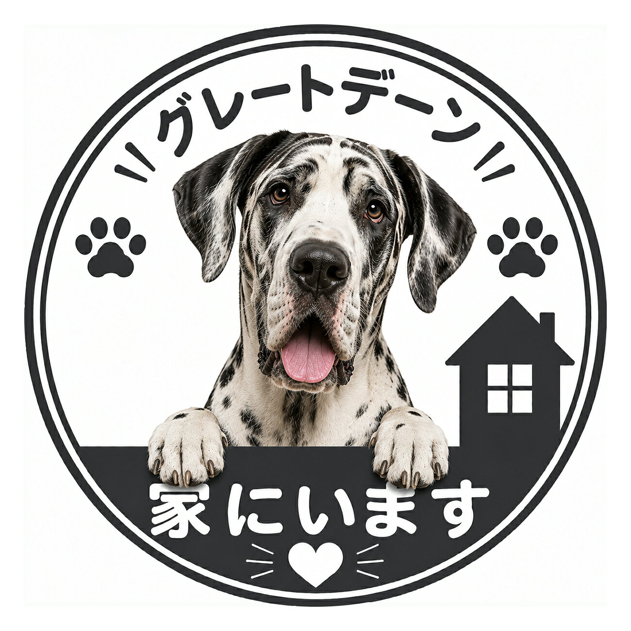 ・こちらの商品は全国送料無料にて発送いたします。 ・日本郵便のクリックポストでの発送となり3日~4日程でお届けの予定です。 ・玄関、門扉、門柱、インターホン、ポストなどに貼ってご使用いただけます。 ・材質は、塩ビシールにラミネート加工しています。 ・大きさは、1枚約 12cm x12cm ・【使用方法】ステッカーを台紙からはがし、お好きなところにお貼り下さい。貼る前には、表面の埃や水などをきれいにしてください。 ・材質は、塩ビシールにラミネート加工しています ・特に直射日光や風雨等に晒される場所では、長期にわたるご使用により印刷部が退色したりステッカーが変色する可能性がありますので、 定期的な取替えをおすすめします。 ・溶剤類(アセトン・シンナー・ベンジン等)は表面を傷めますので使用しないでください。 ・強粘着糊を使用していますので、はがす際に被着体を傷めるおそれがあります。 ・被着体によっては接着しにくい場合があります(皮革・複雑な曲面・凹凸面など)。 【貼れる素材・貼れない素材・適さない場所】 貼れる素材：ガラス・金属・プラスチックなどのつるつるした面には貼ることができます。 貼れない素材：木材やザラザラの壁紙、スポンジやコンクリートなど凹凸のある場所には貼ることが困難です。 ※一度貼り付けたものは再度貼り直しが出来ません。 ※ステッカーを剥がす場合、貼る素材によって塗装等がはがれてしまう事がありますのでご注意ください。下地に対しての保証はございません。 ※モニター等の環境によって色が違って見える場合があります。