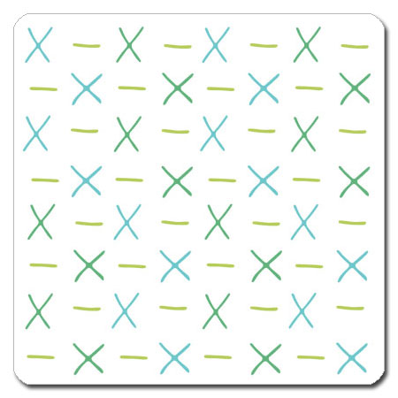 【送料無料クリックポスト発送】おしゃれな 携帯用 捺印マット サイズ約100 x 100mm　厚さ約2mm　NMN-003