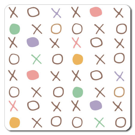 【送料無料クリックポスト発送】おしゃれな 携帯用 捺印マット サイズ約100 x 100mm　厚さ約2mm　NMN-004