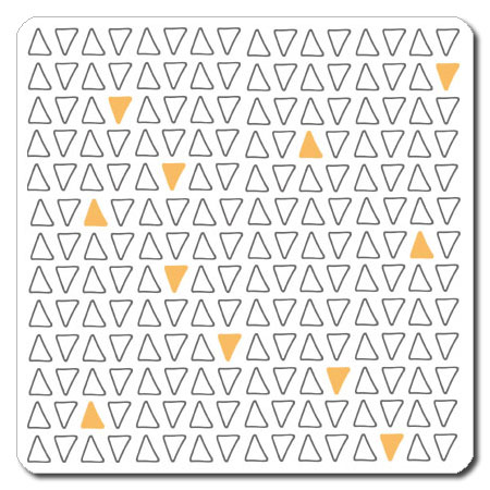 【送料無料クリックポスト発送】おしゃれな 携帯用 捺印マット サイズ約100 x 100mm　厚さ約2mm　NMN-026