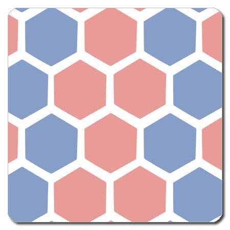 Rakuten - 【送料無料クリックポスト発送】おしゃれな 携帯用 捺印マット サイズ約100 x 100mm　厚さ約2mm　NMN-046