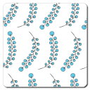 【送料無料クリックポスト発送】おしゃれな 携帯用 捺印マット サイズ約100 x 100mm　厚さ約2mm　NMN-052