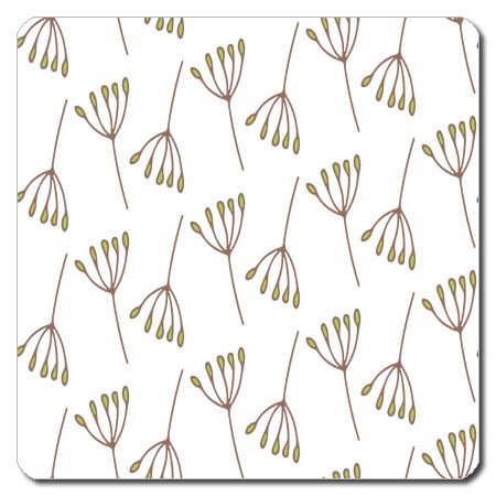 【送料無料クリックポスト発送】おしゃれな 携帯用 捺印マット サイズ約100 x 100mm　厚さ約2mm　NMN-081