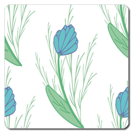 【送料無料クリックポスト発送】おしゃれな 携帯用 捺印マット サイズ約100 x 100mm　厚さ約2mm　NMN-086