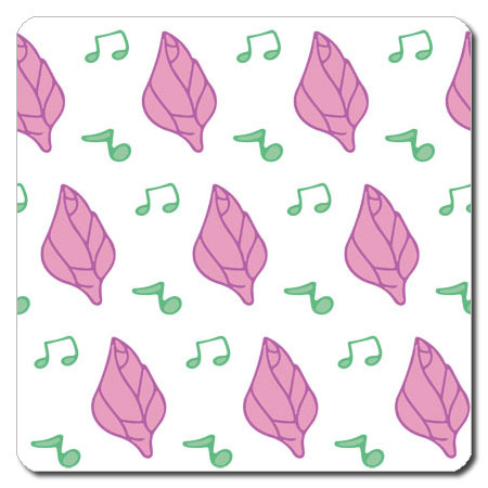 【送料無料クリックポスト発送】おしゃれな 携帯用 捺印マット サイズ約100 x 100mm　厚さ約2mm　NMN-099