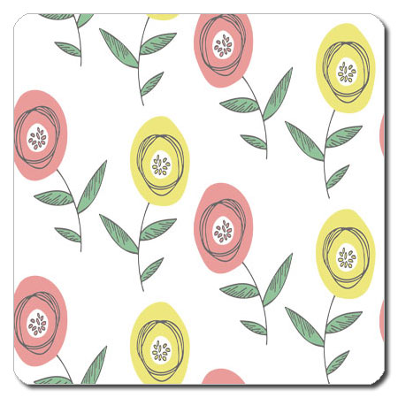 【送料無料クリックポスト発送】おしゃれな 携帯用 捺印マット サイズ約100 x 100mm　厚さ約2mm　NMN-105